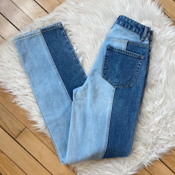 PacSun Eco Two-Tone '90s Boyfriend Jeans, Size 24 - Picture 11 of 16